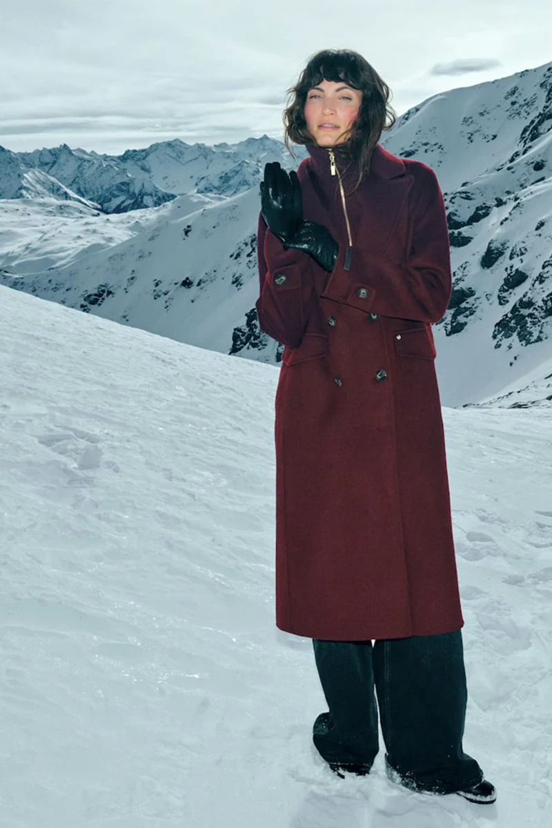 Alva Loisa Mock Neck Coat | Port Royale | Jakke fra Mos Mosh