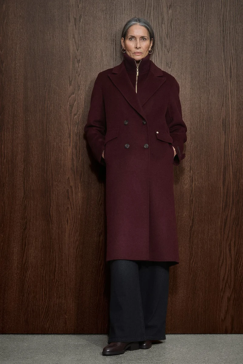 Alva Loisa Mock Neck Coat | Port Royale | Jakke fra Mos Mosh