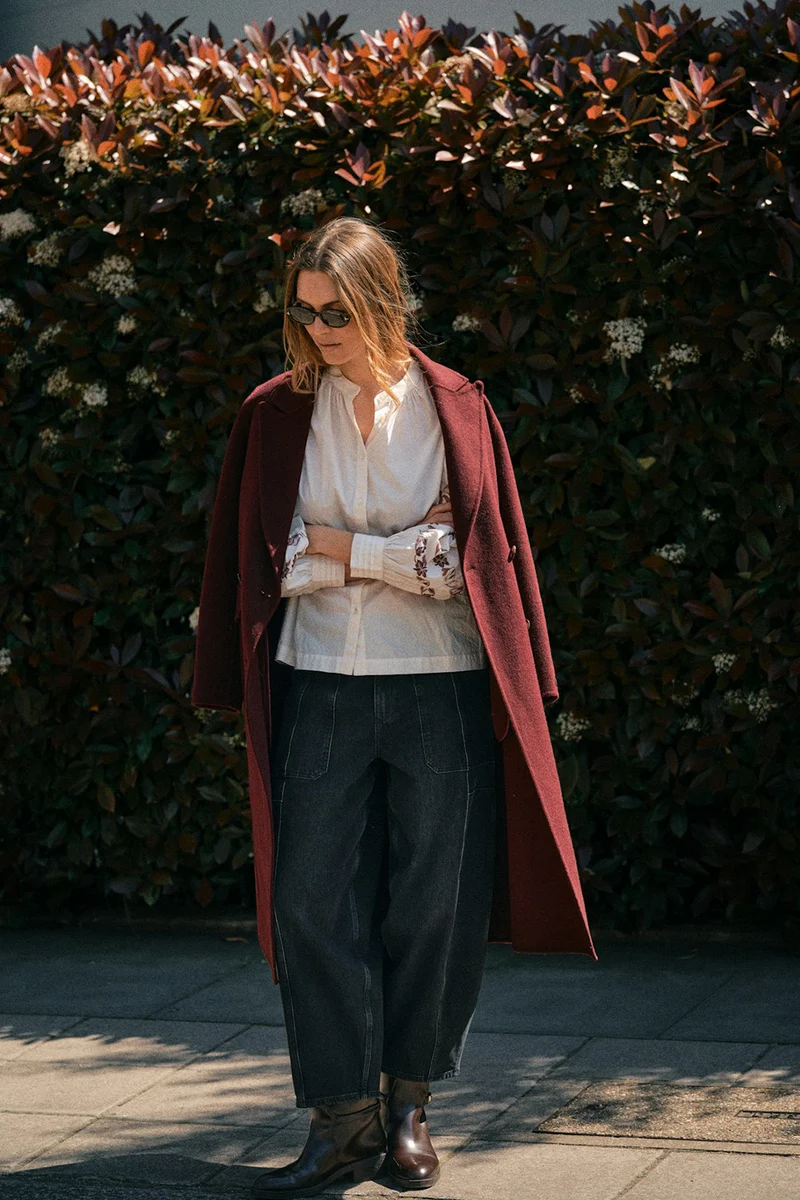 Alva Loisa Mock Neck Coat | Port Royale | Jakke fra Mos Mosh