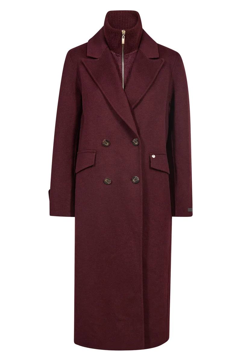 Alva Loisa Mock Neck Coat | Port Royale | Jakke fra Mos Mosh
