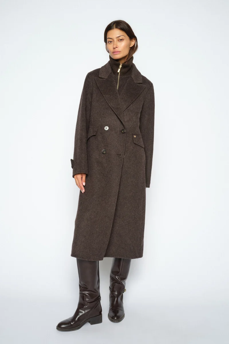 Alva Loisa Mock Neck Coat | Delicioso | Jakke fra Mos Mosh