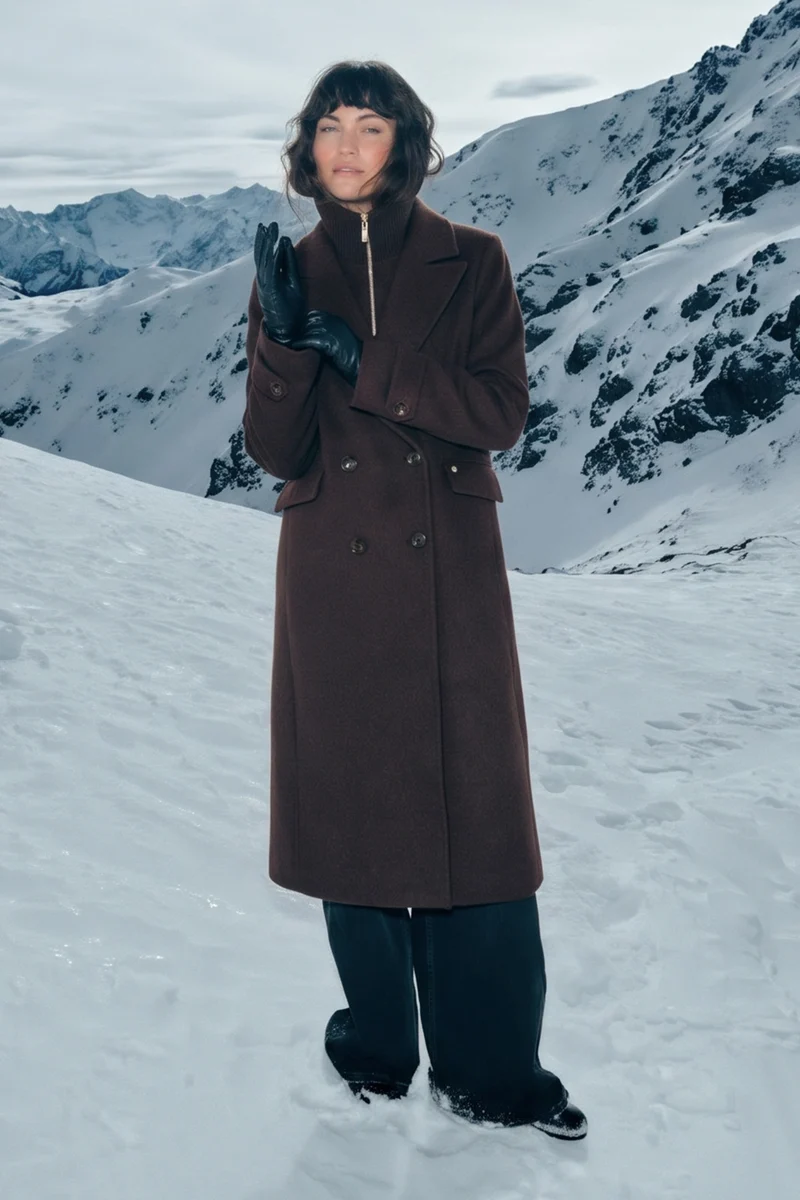 Alva Loisa Mock Neck Coat | Delicioso | Jakke fra Mos Mosh