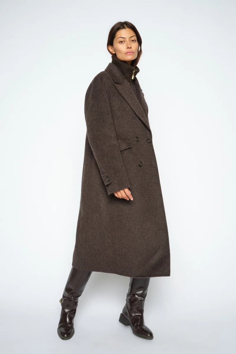 Alva Loisa Mock Neck Coat | Delicioso | Jakke fra Mos Mosh