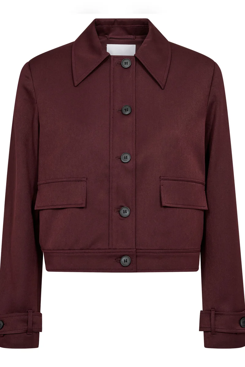 30325 Terrycc Jacket 500364 | Wine Red | Co'couture