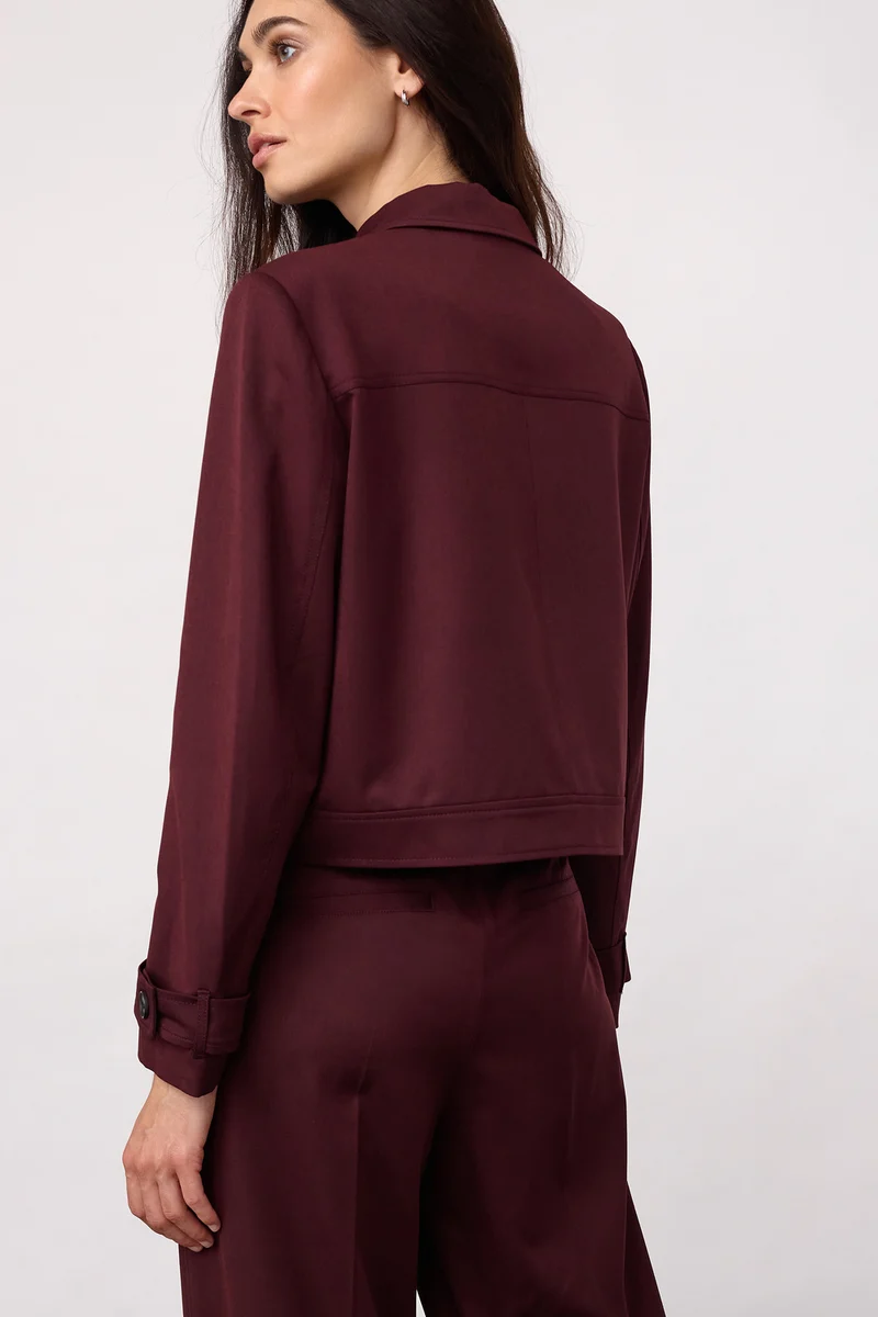 30325 Terrycc Jacket 500364 | Wine Red | Co'couture
