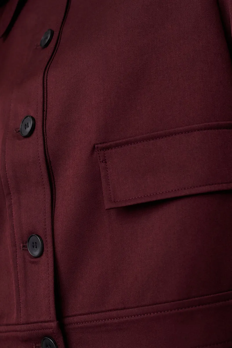 30325 Terrycc Jacket 500364 | Wine Red | Co'couture