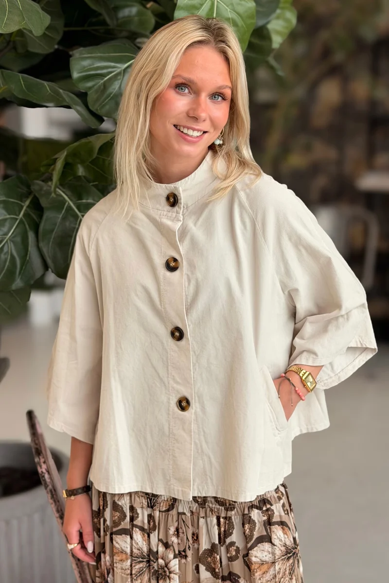 Jessamy Jacket 248370V | Beige81038 | Marta du Chateau