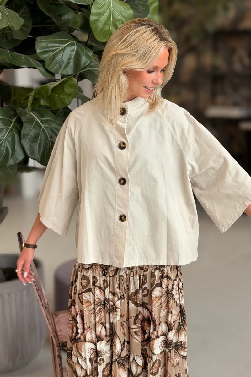 Jessamy Jacket 248370V | Beige81038 | Marta du Chateau