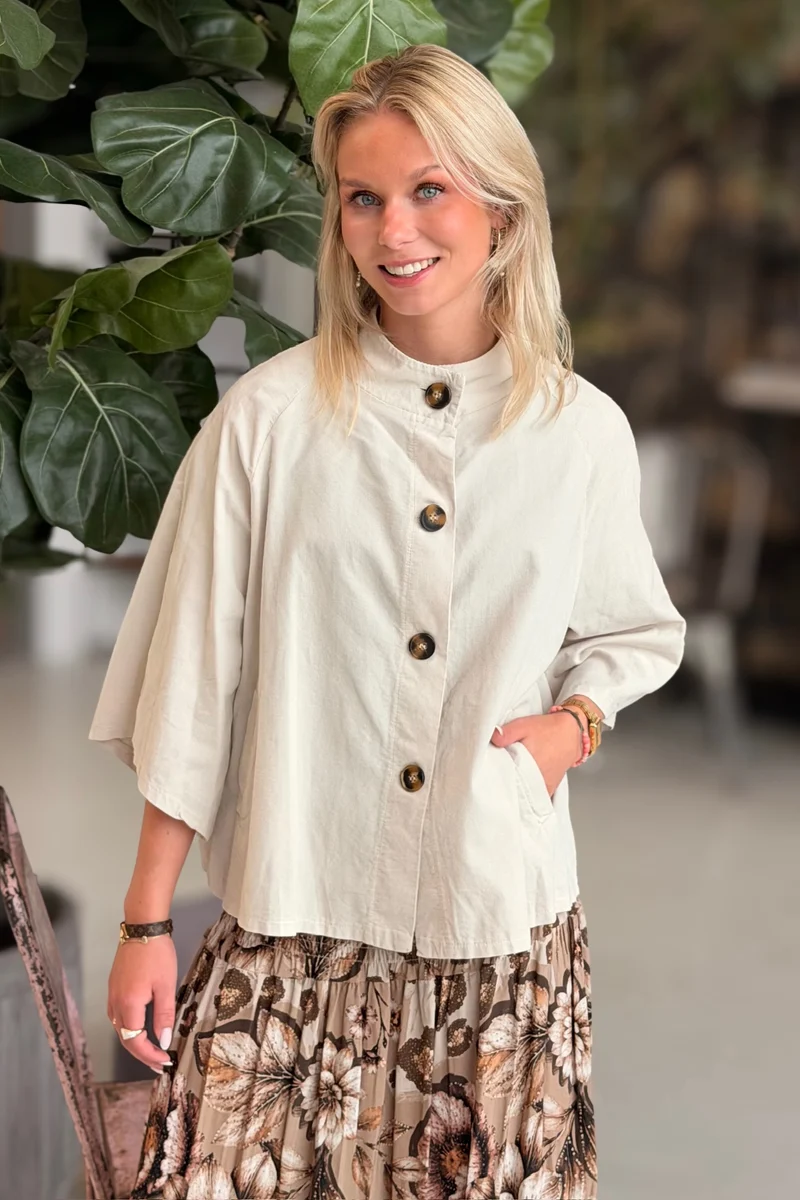 Jessamy Jacket 248370V | Beige81038 | Marta du Chateau