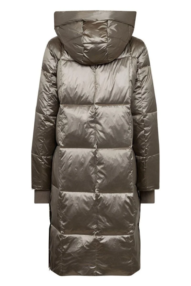 Nova Metallic Down Jacket | Brindle | Jakke fra Mos Mosh