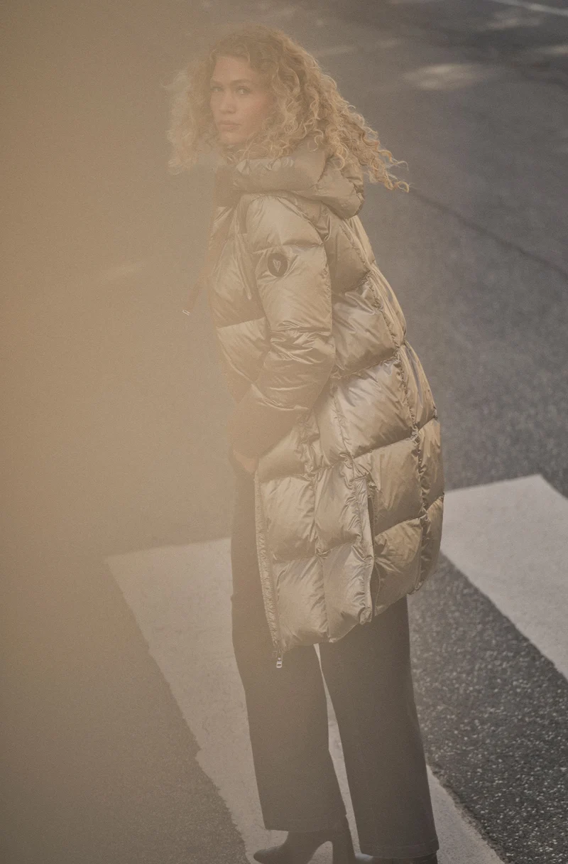Nova Metallic Down Jacket | Brindle | Jakke fra Mos Mosh