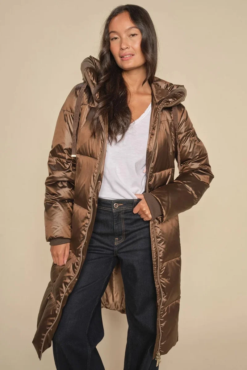 Nova Metallic Down Jacket | Rain Drum | Jakke fra Mos Mosh