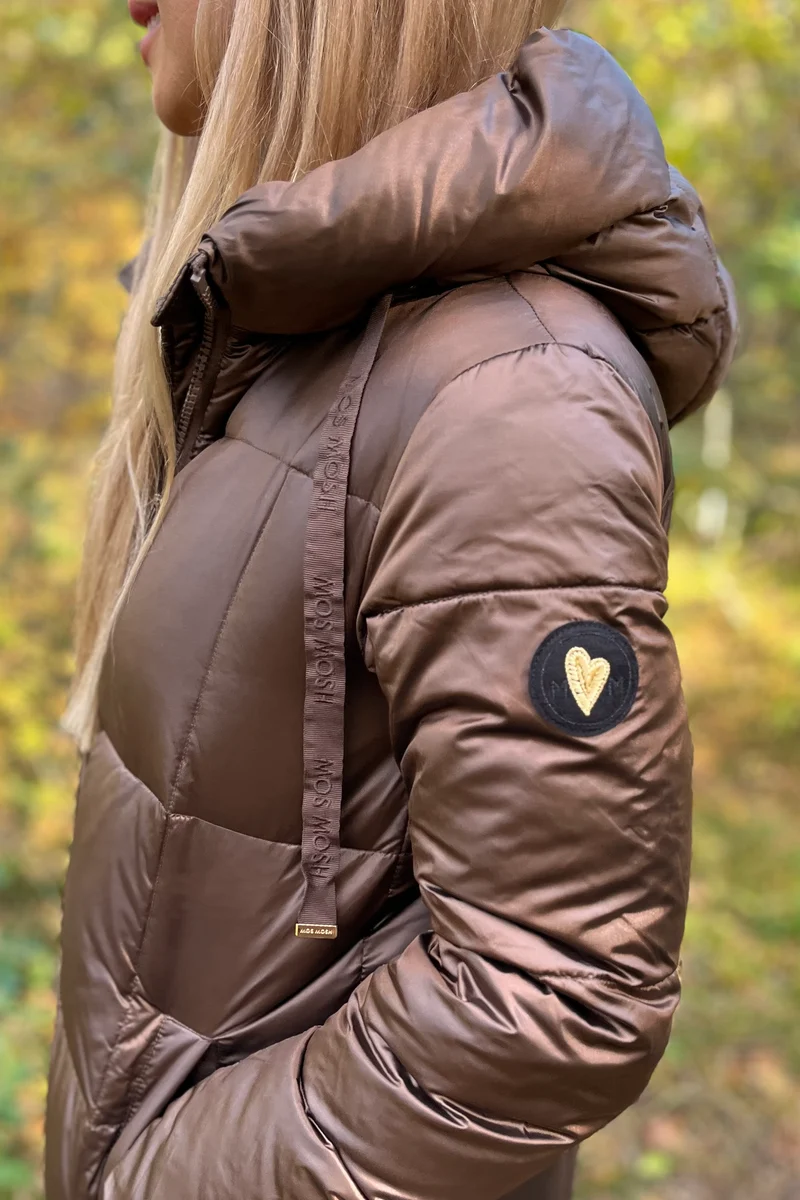 Nova Metallic Down Jacket | Rain Drum | Jakke fra Mos Mosh