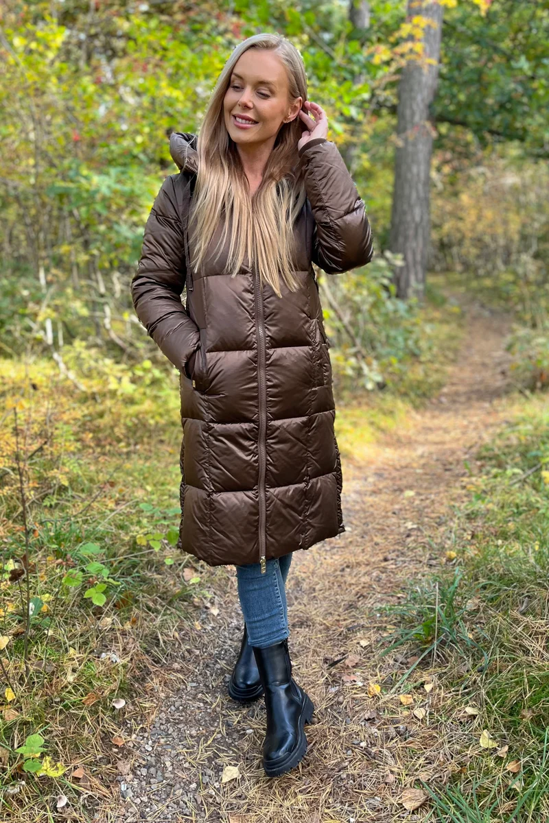 Nova Metallic Down Jacket | Rain Drum | Jakke fra Mos Mosh
