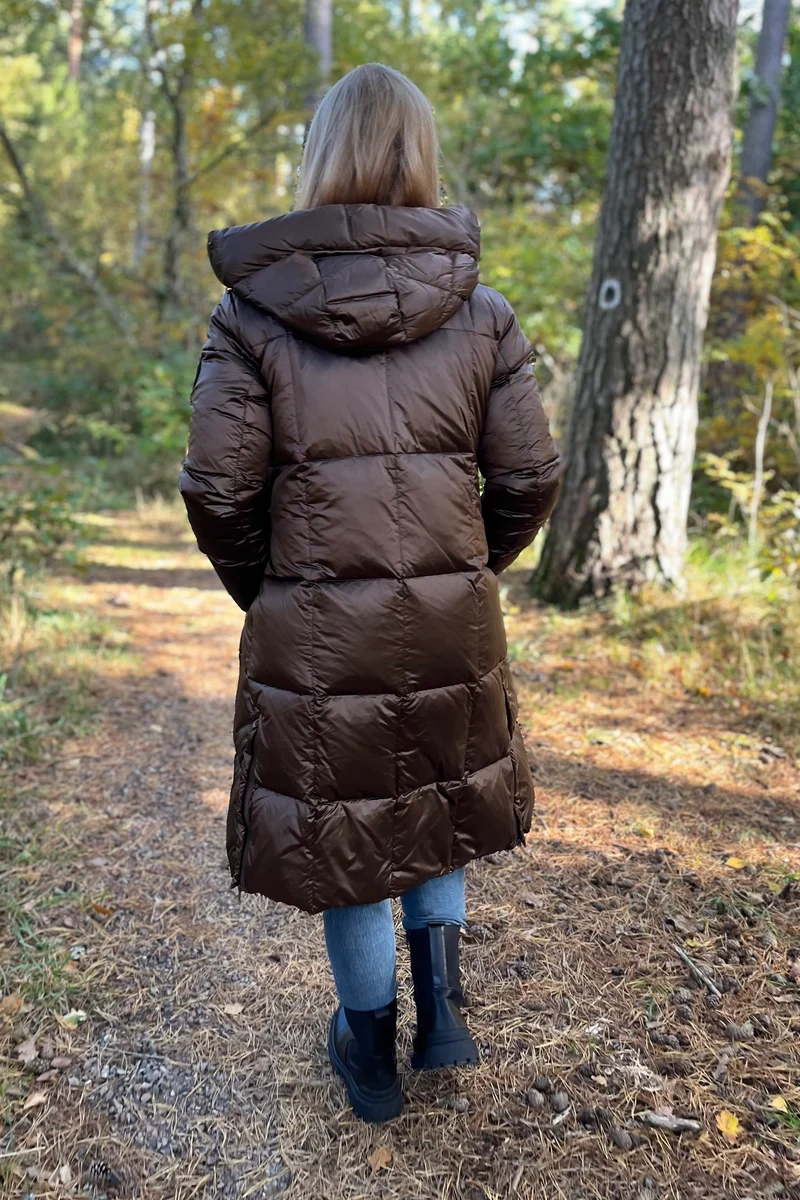 Nova Metallic Down Jacket | Rain Drum | Jakke fra Mos Mosh