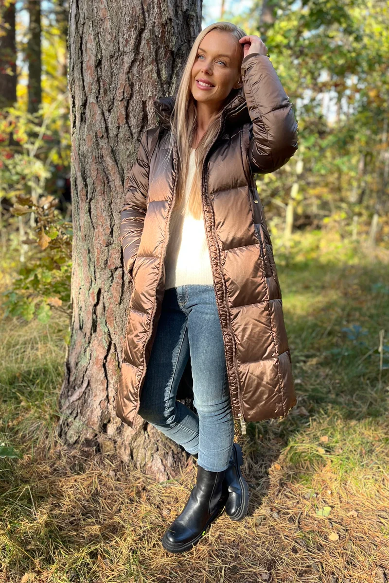 Nova Metallic Down Jacket | Rain Drum | Jakke fra Mos Mosh