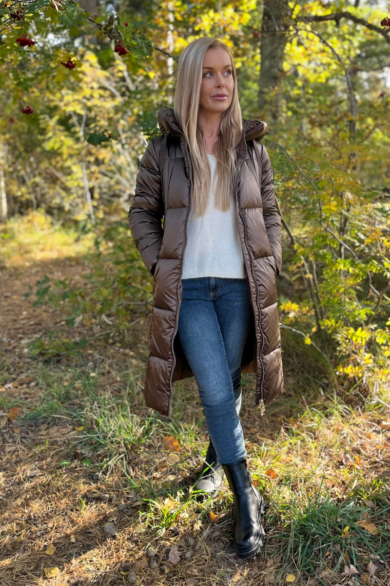 Nova Metallic Down Jacket | Rain Drum | Jakke fra Mos Mosh