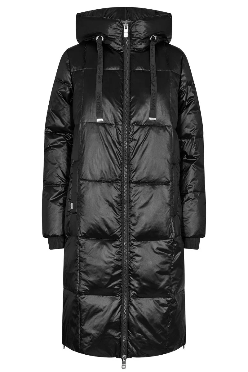 Nova Metallic Down Jacket | Black | Jakke fra Mos Mosh