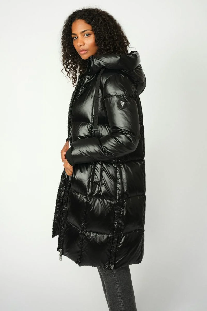 Nova Metallic Down Jacket | Black | Jakke fra Mos Mosh