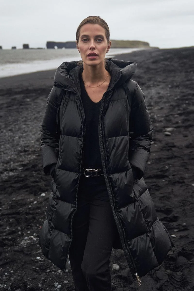 Nova Metallic Down Jacket | Black | Jakke fra Mos Mosh