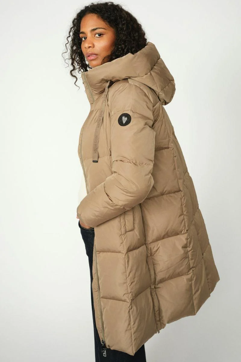 Nova Square Down Coat | Brindle | Jakke fra Mos Mosh