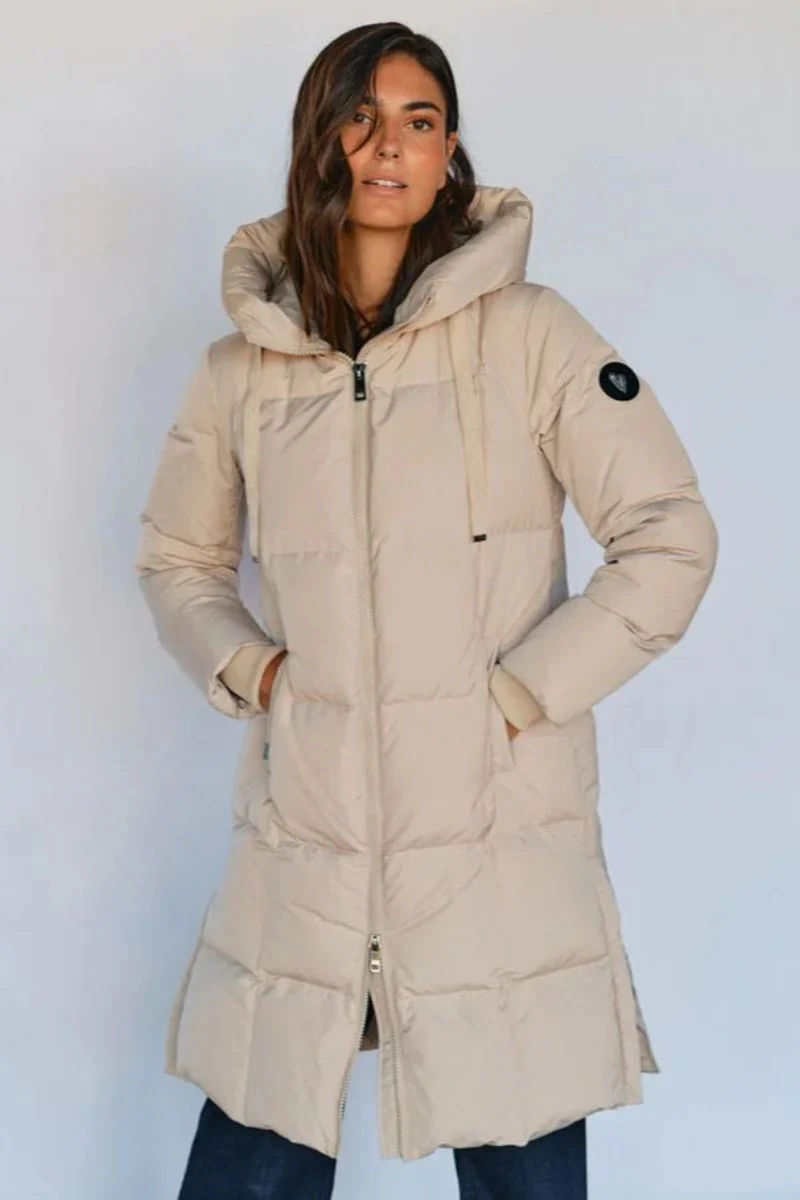 Nova Square Down Coat | Feather Gray | Jakke fra Mos Mosh