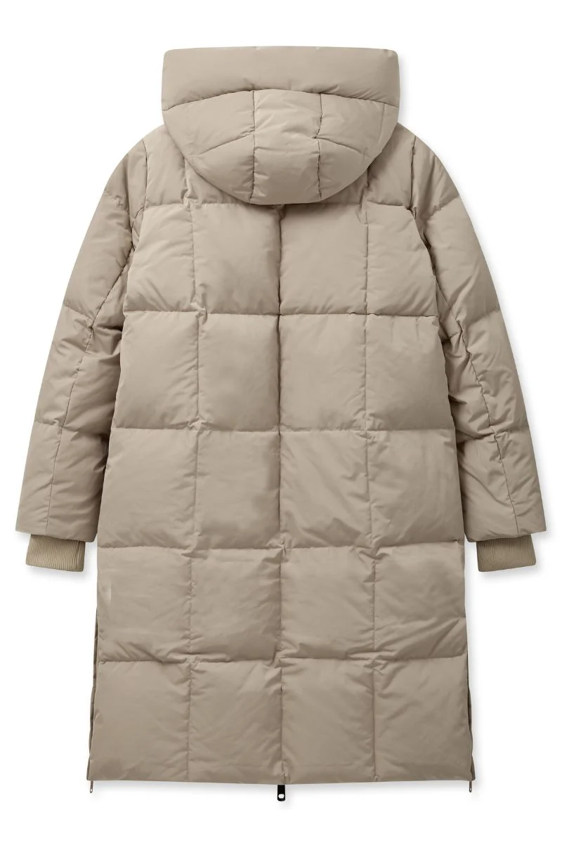 Nova Square Down Coat | Feather Gray | Jakke fra Mos Mosh