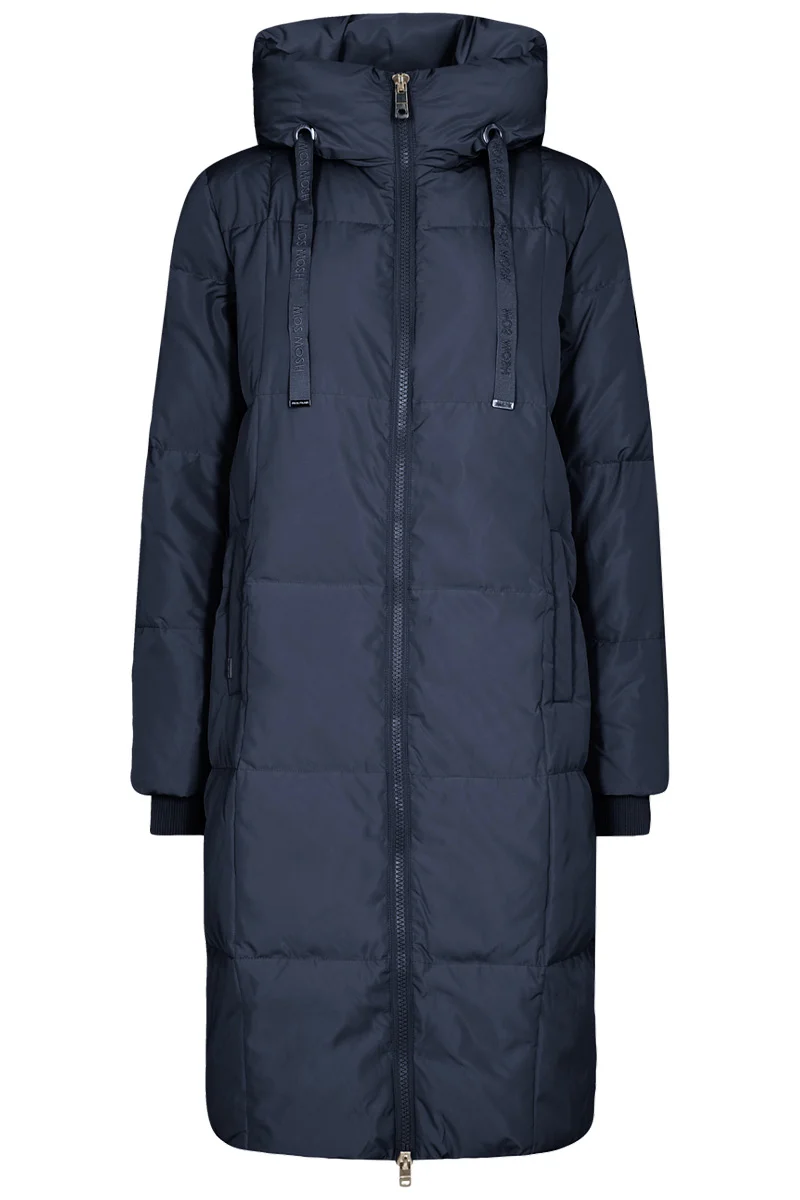 Nova Square Down Coat | Navy blå | Frakke fra Mos Mosh