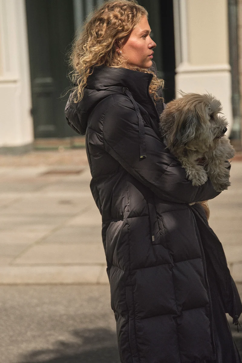 Nova Square Down Coat | Sort | Frakke fra Mos Mosh