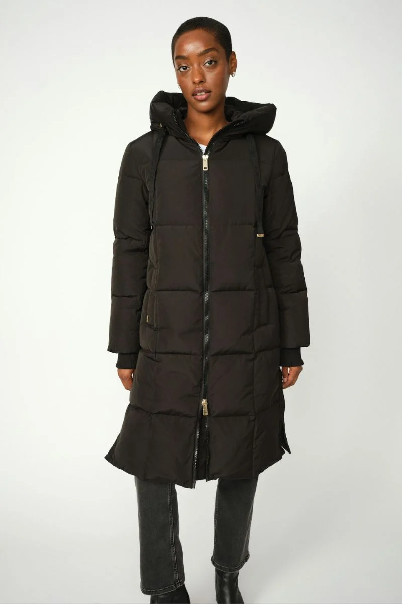 Nova Square Down Coat | Sort | Frakke fra Mos Mosh