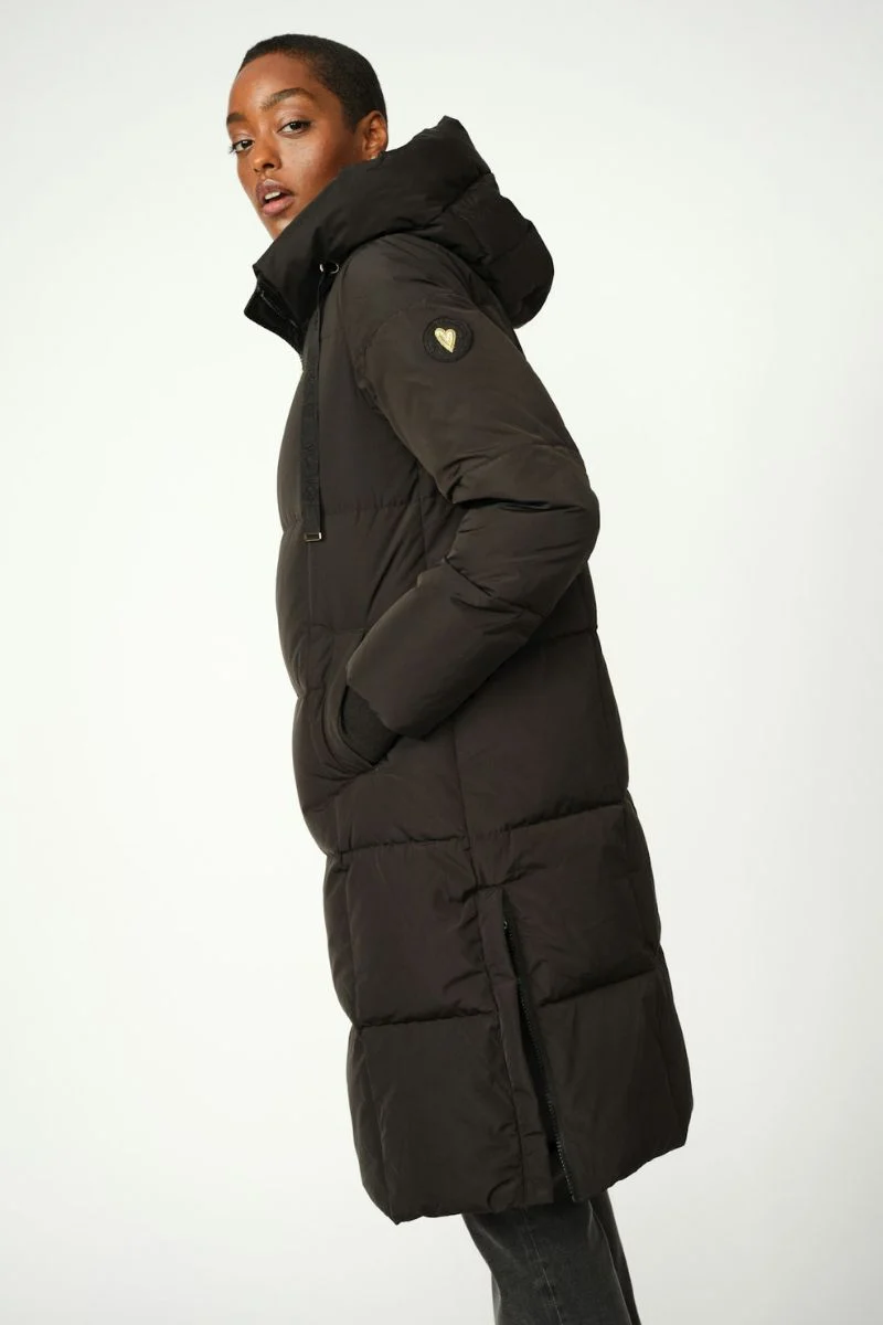 Nova Square Down Coat | Sort | Frakke fra Mos Mosh