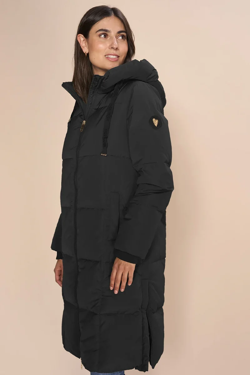 Nova Square Down Coat | Sort | Frakke fra Mos Mosh
