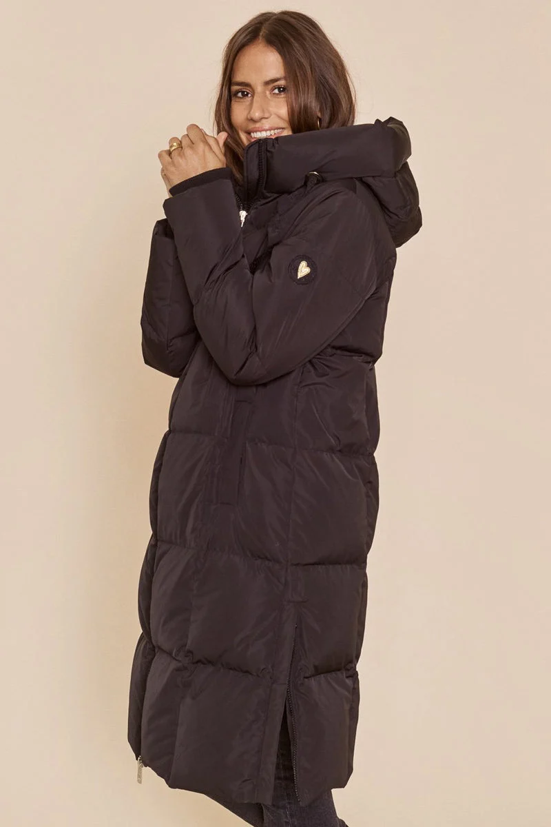 Nova Square Down Coat | Sort | Frakke fra Mos Mosh