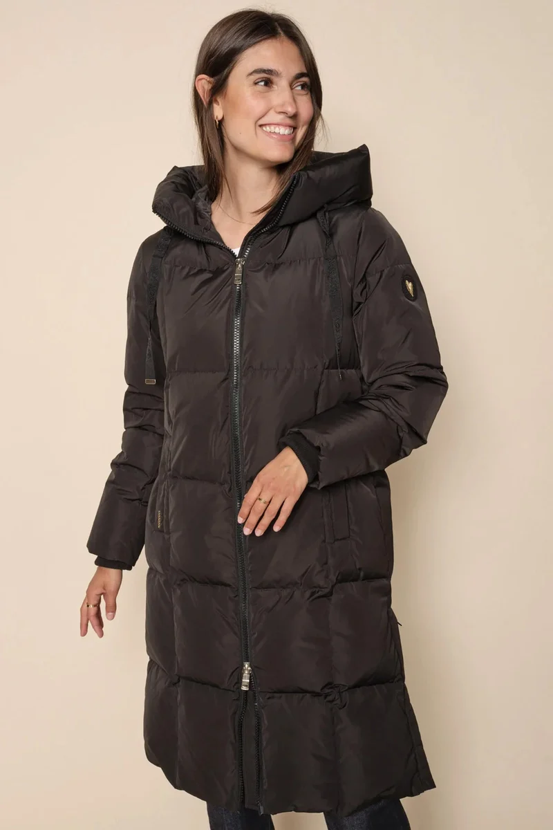 Nova Square Down Coat | Sort | Frakke fra Mos Mosh
