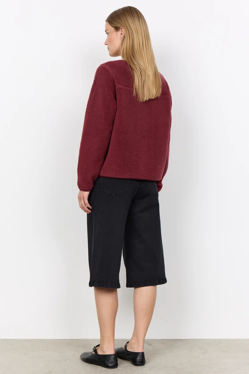 Ada Teddy Jacket | Mørkerød | Jakke fra French Laundry