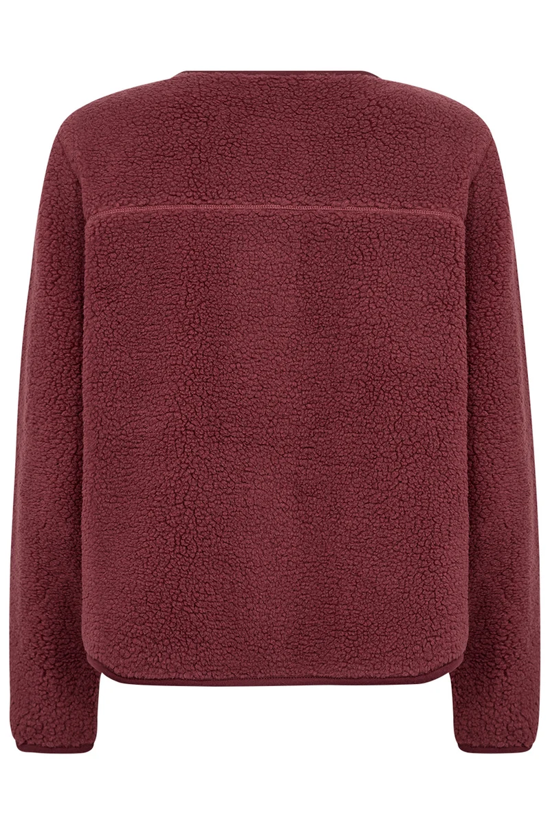 Ada Teddy Jacket | Mørkerød | Jakke fra French Laundry