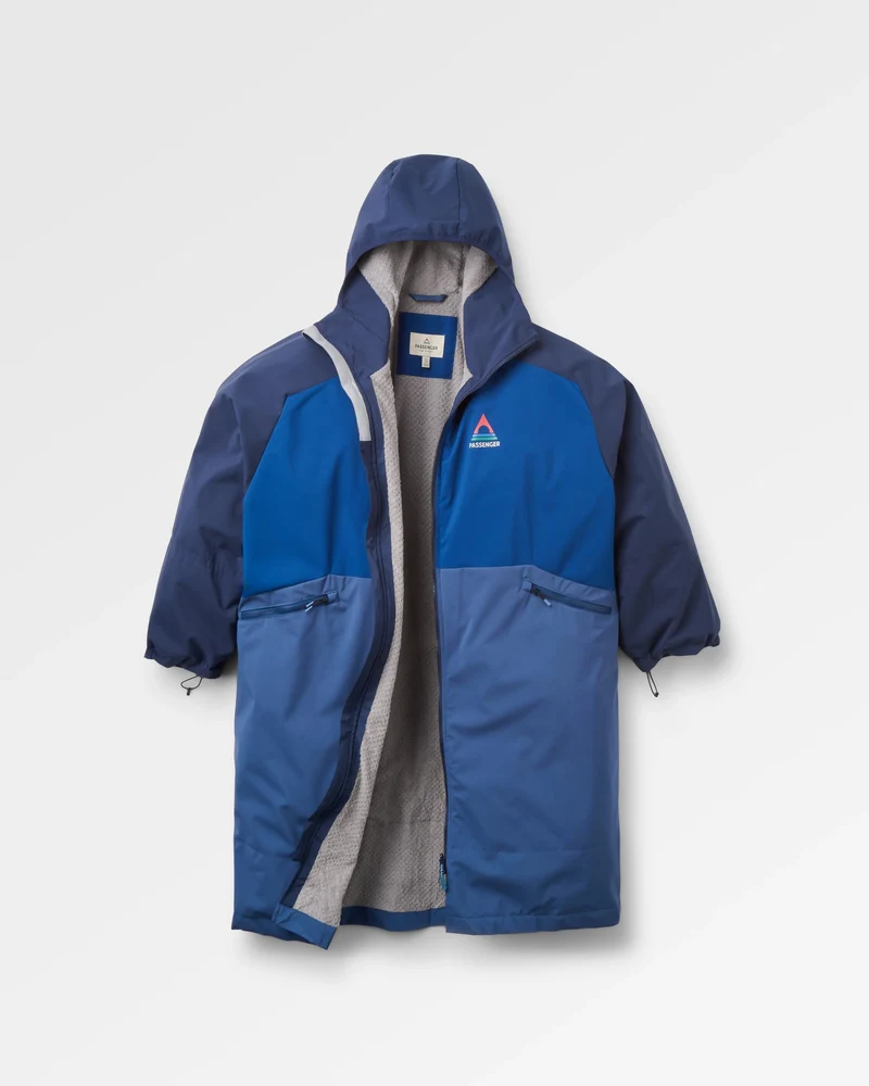 Riptide leichter Surf-Poncho – Rich Navy/Dark Denim