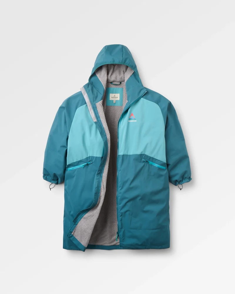 Riptide Leichter Surf-Poncho – Mediterran/Ozean-Türkis