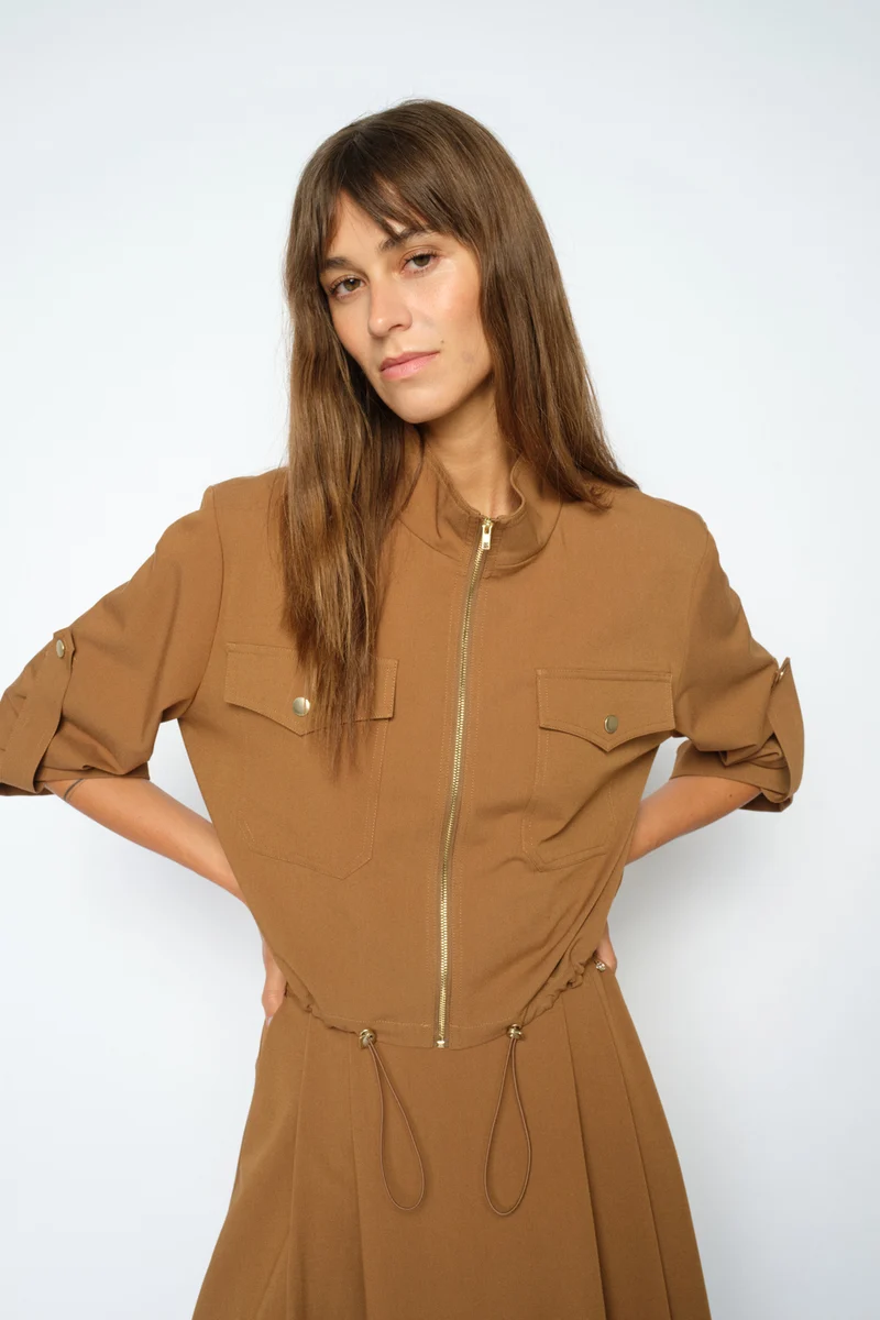 Andrea Sato Jacket | Dark Camel | Jakke fra Mos Mosh