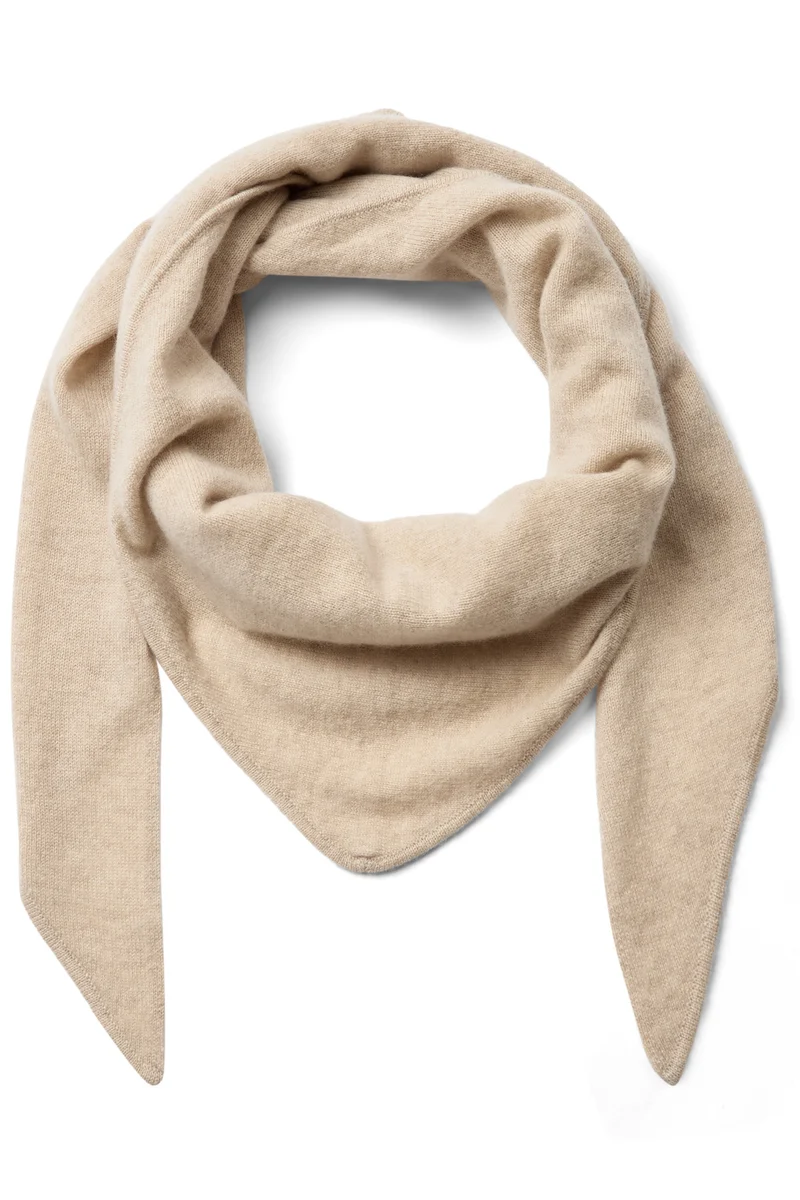 Enata Cashmere Knit Scarf | Oxford Tan | Accessories fra Mos Mosh