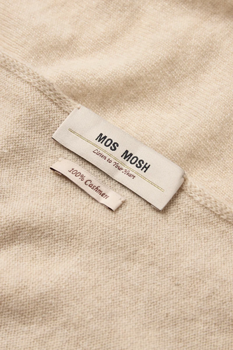 Enata Cashmere Knit Scarf | Oxford Tan | Accessories fra Mos Mosh