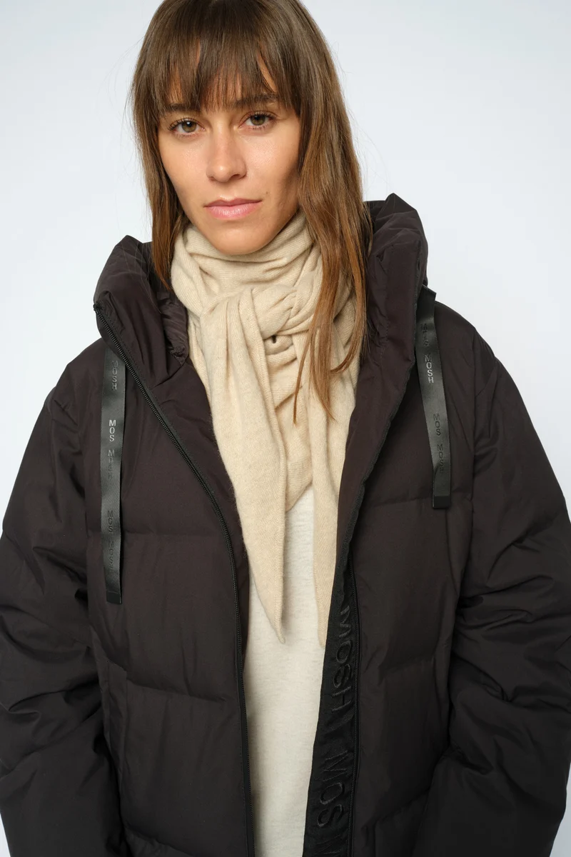 Enata Cashmere Knit Scarf | Oxford Tan | Accessories fra Mos Mosh