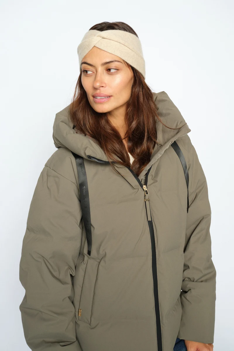 Izela Cashmere Headband | Oxford Tan | Accessories fra Mos Mosh