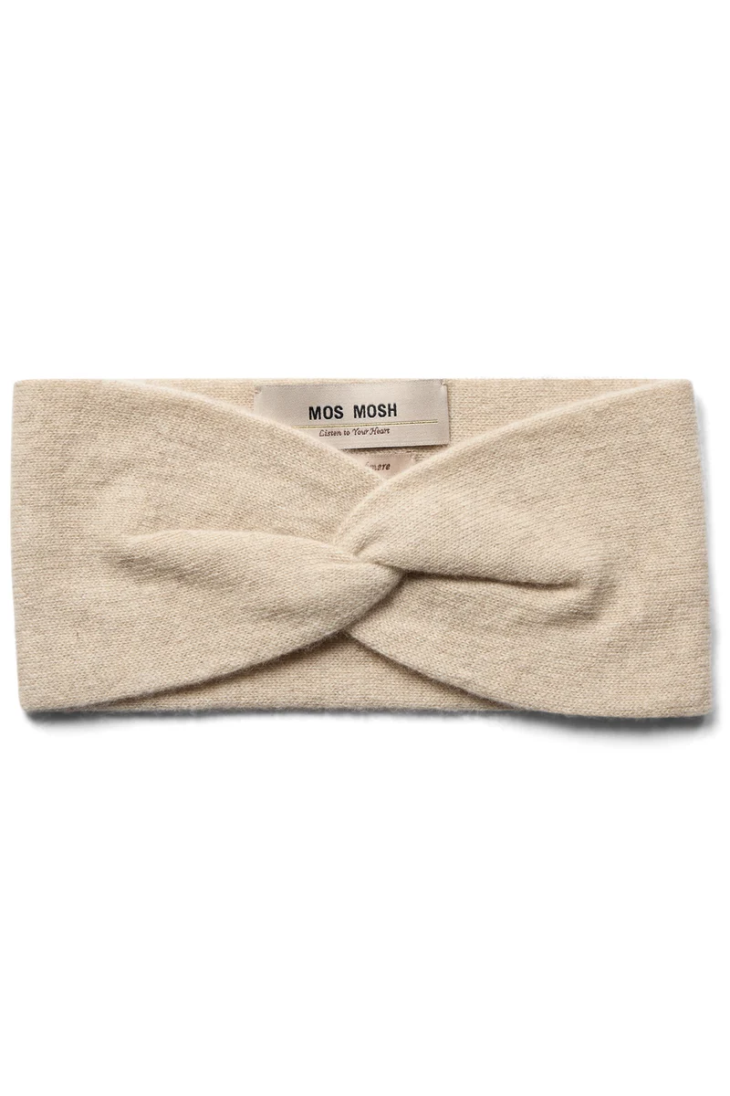 Izela Cashmere Headband | Oxford Tan | Accessories fra Mos Mosh