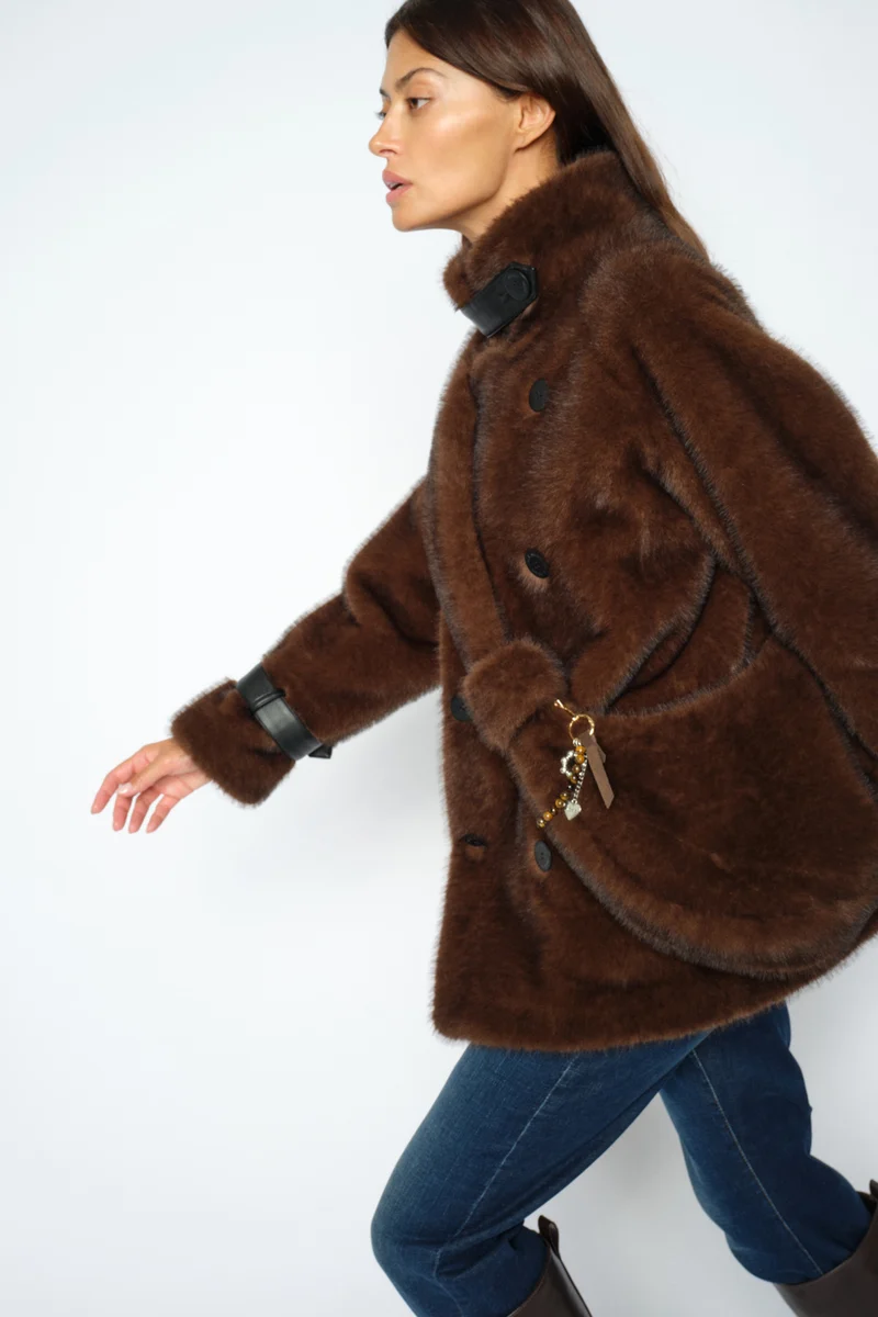 Cia Faux Fur Bag | Delicioso | Accessories fra Mos Mosh