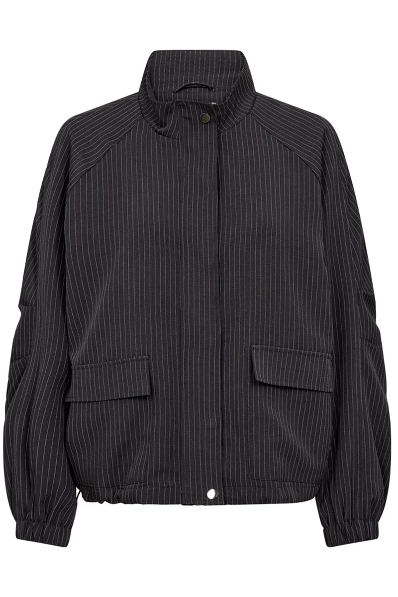 Mali-Jacket | Dark Grey Mel w Star Offwhite | Jakke fra Freequent