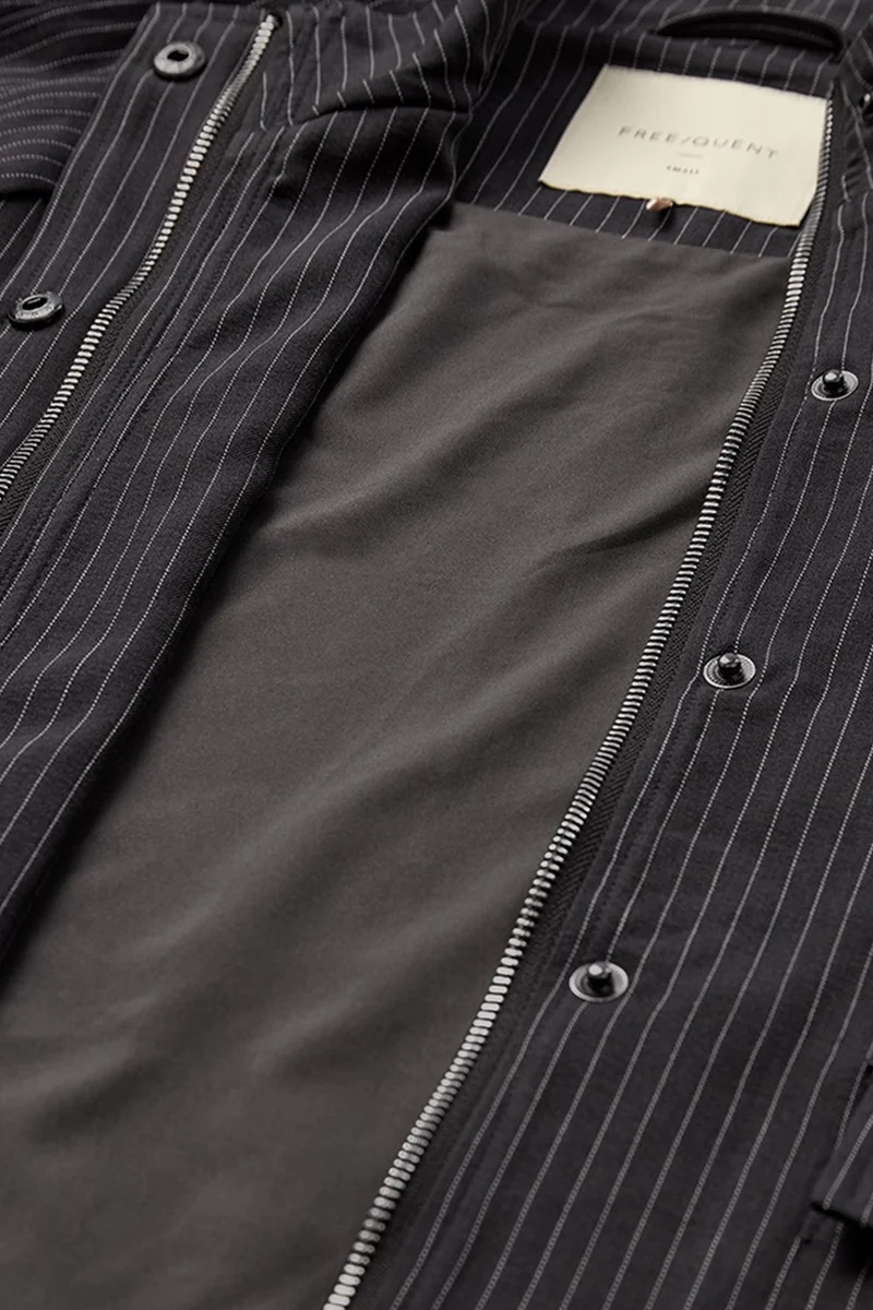 Mali-Jacket | Dark Grey Mel w Star Offwhite | Jakke fra Freequent