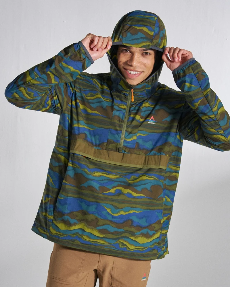 Gusto Windshell Anorak - Reflection Khaki