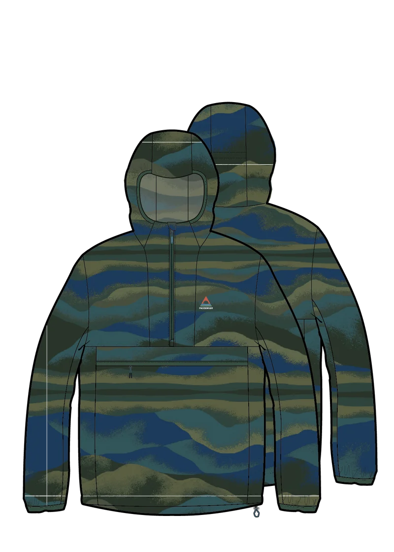 Gusto Windshell Anorak - Reflection Khaki