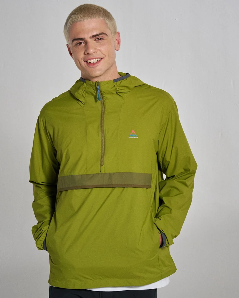 Gusto Windshell Anorak - Teegrün